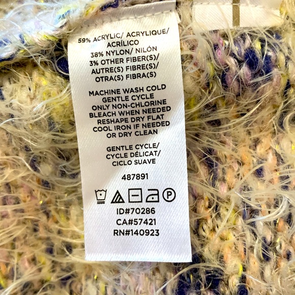 Lou & Grey Plush knit sweater, mixed pattern, oversized - Picture 4 of 4